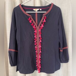 Boden Tassel Blouse
